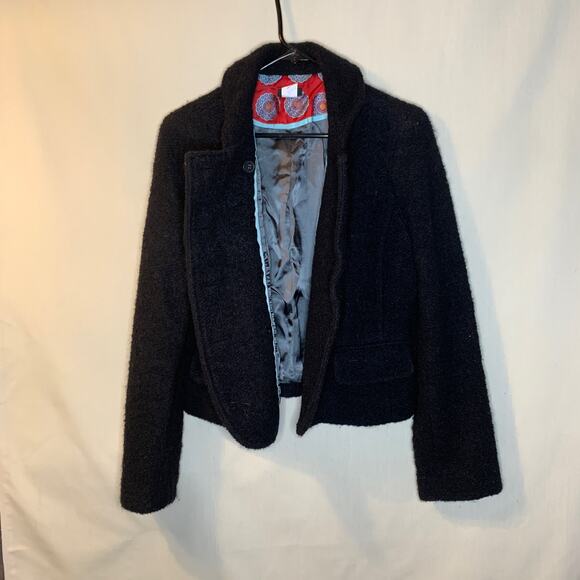 J. Crew Wool Peacoat in Black - Picture 3 of 5